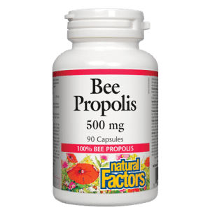 Natural factors Propolis d'abeille, 120 capsules végétales