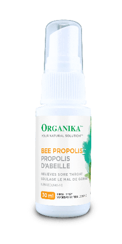 Propolis d’abeille vaporisateur pour la gorge - Sans alcool -Organika -Gagné en Santé