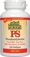 PS Phosphatidylsérine 100 mg -Natural Factors -Gagné en Santé