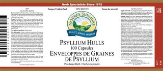 Psyllium 100 caps -Nature's Sunshine -Gagné en Santé