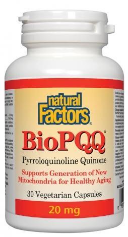 Pyrroloquinoline Quinone (Bio PQQ) -Natural Factors -Gagné en Santé