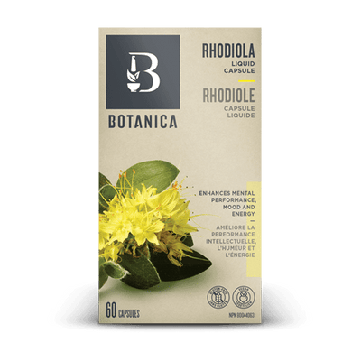 Rhodiole capsules liquides -Botanica -Gagné en Santé