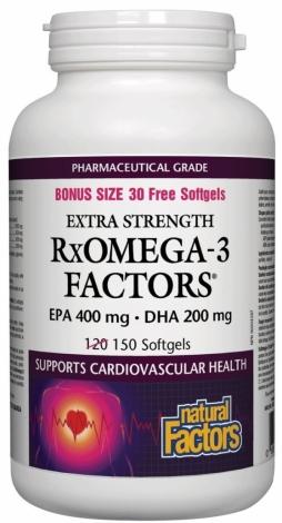 RxOméga-3 Extra Fort -Natural Factors -Gagné en Santé