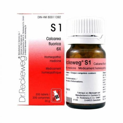 S1 | Calcarea fluorica 6X -Dr. Reckeweg -Gagné en Santé