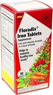 Salus Floradix | Comprimés de Fer - 80 | 120 comprimés -Salus -Gagné en Santé