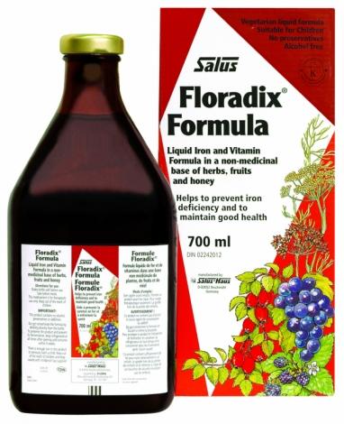 Salus Floradix | Formule Liquide de Fer | 250/500/700 ml -Salus -Gagné en Santé