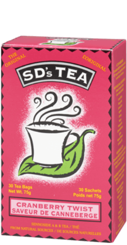 SD's tea | Canneberges 30 sachets -Sd's tea -Gagné en Santé