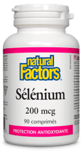 Sélénium -Natural Factors -Gagné en Santé