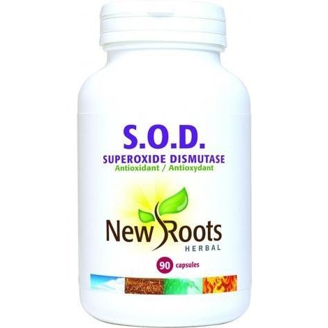 S.O.D. Superoxide Dismutase - Antioxydant -New Roots Herbal -Gagné en Santé