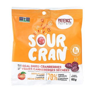 Sour Cran - Vrais fruits séchés -Patience Fruit & Co -Gagné en Santé