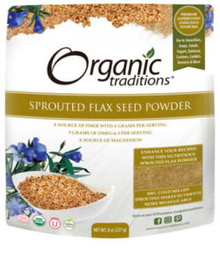 Sprouted Chia/Flax -Organic Traditions -Gagné en Santé