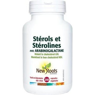 Stérols & Stérolines avec Arabinogalactane -New Roots Herbal -Gagné en Santé