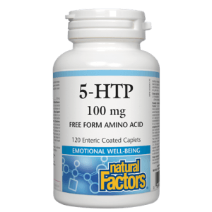 Natural factors Stress-Relax 5-HTP, 100 mg · 120 caplets entérosolubles