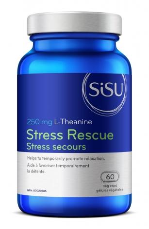 Stress secours 250 mg L-Théanine -SISU -Gagné en Santé