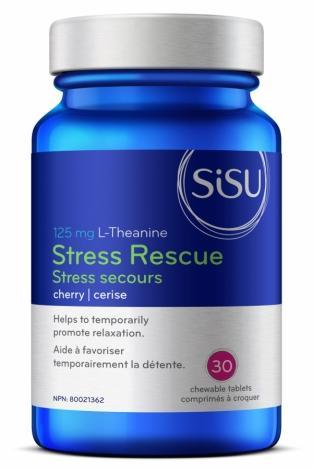 Stress secours L-Théanine | 125 mg | cerise -SISU -Gagné en Santé