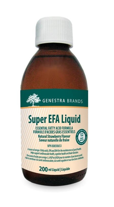 Super EFA Liquide – Saveur de fraise naturelle -Genestra -Gagné en Santé