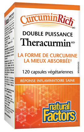 Theracurmin™ Double Puissance | CurcuminRich™ -Natural Factors -Gagné en Santé