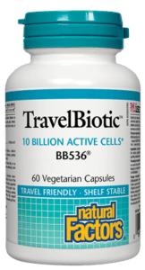 TravelBiotic BB536 10 milliards de cellules actives -Natural Factors -Gagné en Santé
