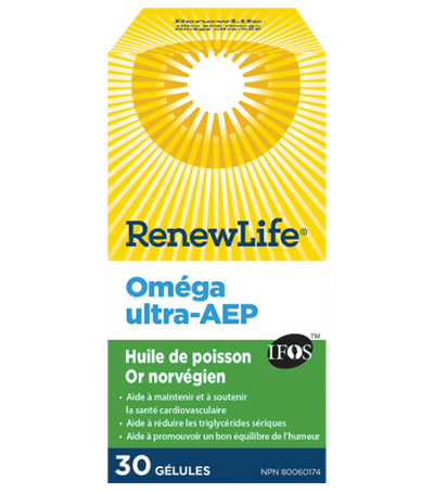 Ultra AEP Or norvégien -Renew Life -Gagné en Santé