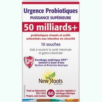 Urgence Probiotiques -New Roots Herbal -Gagné en Santé