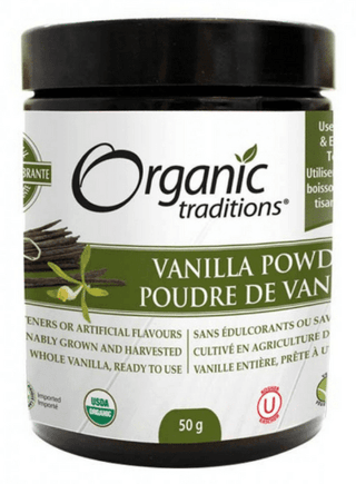 Vanilla Powder -Organic Traditions -Gagné en Santé