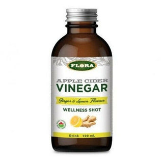 Flora - vinaigre de cidre de pomme (boisson) gingembre et citron - 500 ml.