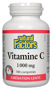 Vitamin C 1000 mg Libération lente -Natural Factors -Gagné en Santé