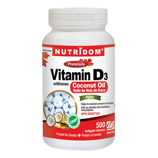 Nutridom - vitamine d3 + k2 - huile tcm - gélules.