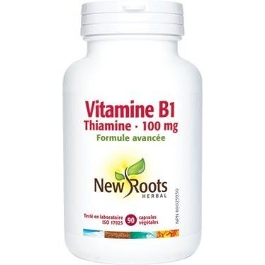 Vitamine B1 Thiamine -New Roots Herbal -Gagné en Santé