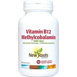 Vitamine B12 Méthylcobalamine 1 000 mcg -New Roots Herbal -Gagné en Santé