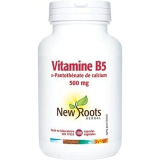 Vitamine B5 - 500 mg -New Roots Herbal -Gagné en Santé