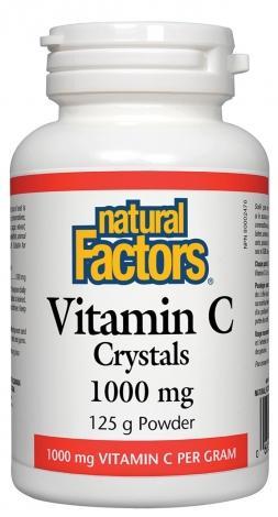 Vitamine C 1000 mg Crystals -Natural Factors -Gagné en Santé