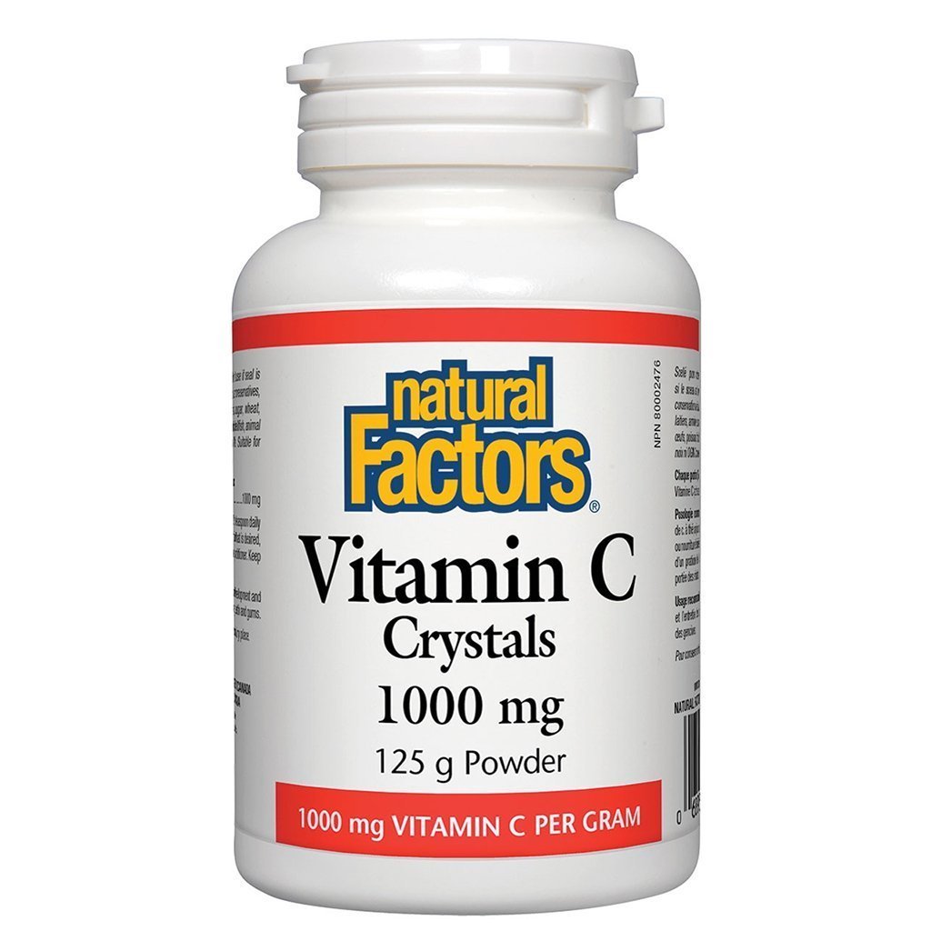 Vitamine C Cristaux 1000mg -Natural Factors -Gagné en Santé