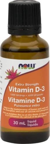 Vitamine D-3 liquide extra-fort -NOW -Gagné en Santé
