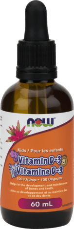 Vitamine D-3 liquide pour les enfants -NOW -Gagné en Santé