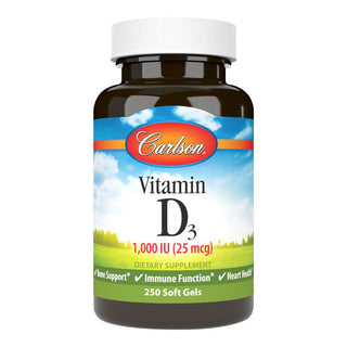 Vitamine D3 1,000 IU/ 25 mcg -Carlson Nutritional Supplements -Gagné en Santé