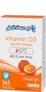 Vitamine D3 | 400 UI pour enfants -Platinum naturals -Gagné en Santé
