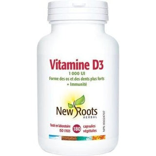 Vitamine D3 - Capsules -New Roots Herbal -Gagné en Santé