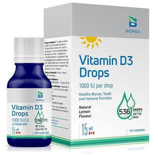 Vitamine D3 Drops -Biomed -Gagné en Santé