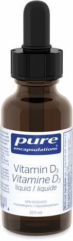 Vitamine D3 Liquide -Pure encapsulations -Gagné en Santé
