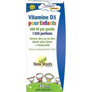 Vitamine D3 pour Enfants -New Roots Herbal -Gagné en Santé