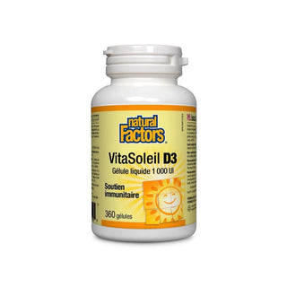 VitaSoleil D3 -Natural Factors -Gagné en Santé