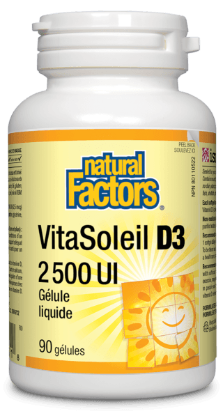VitaSoleil D3 -Natural Factors -Gagné en Santé