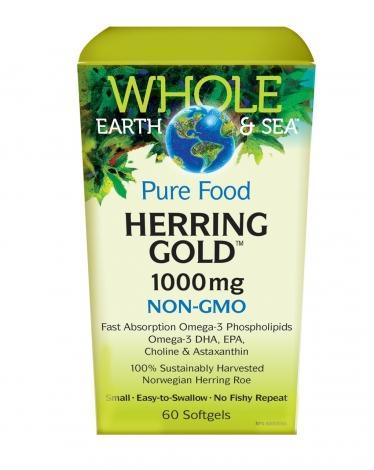 Whole Earth & Sea™ | Hareng Or 1000 mg -Natural Factors -Gagné en Santé