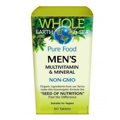 Whole earth & sea Multivitamine et minéraux Whole Earth & Sea, 60 comprimés bioénergétiques